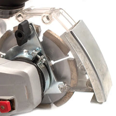 Close-up of a dust extraction
on a white background