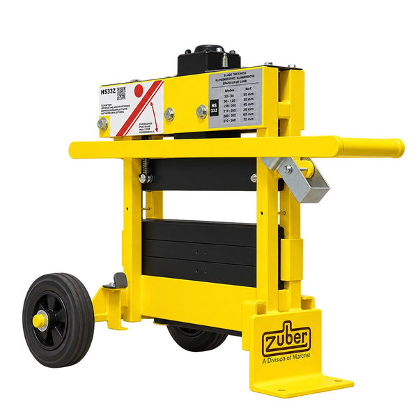 Zuber HS33Z hydraulic block splitter, front view