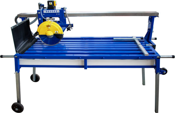 Zuber PS1050NJ bridge saw on its wheeled stand
