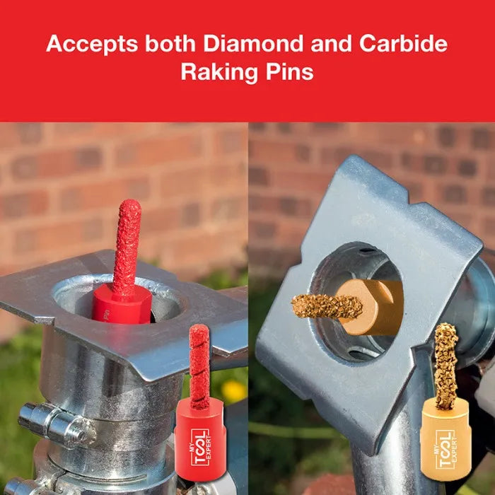 Diamond Mortar Rake & Dust Guard Kit | Repointing tools – My Tool Expert