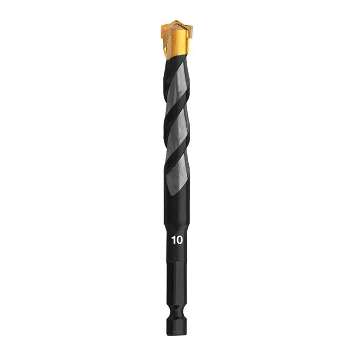10mm masonry drill bit on a white background