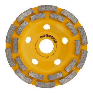 My Tool Expert 125mm diamond grinding cup wheel with double-row segments and 22.23mm bore