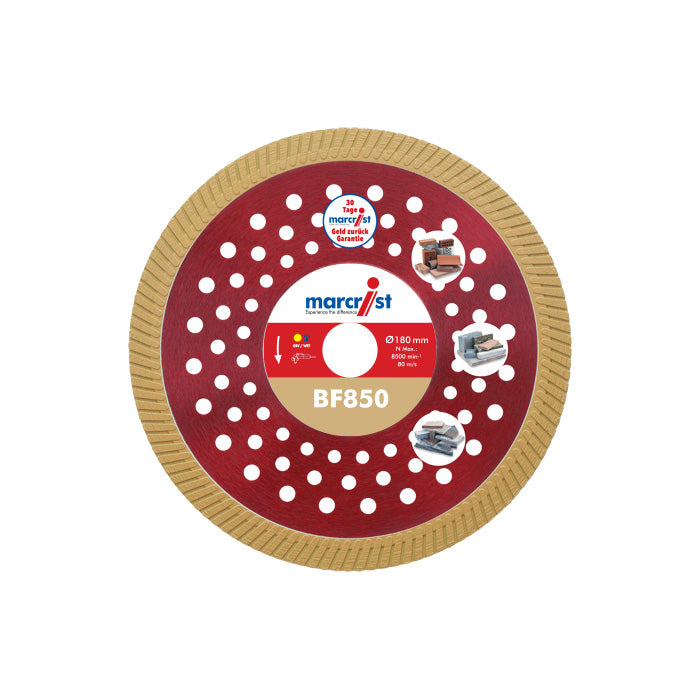 Diamond blade for cutting reinforced concrete