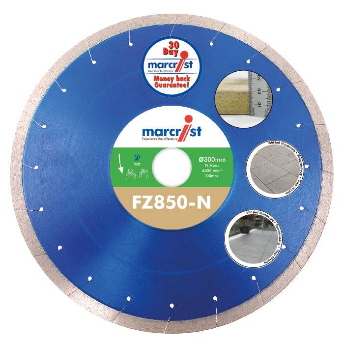 FZ850N Special Blade for Outdoor Ceramics and 2 - 3 cm Vitrified Porcelain Marcrist International