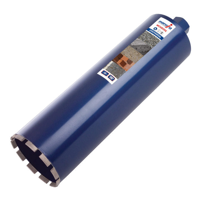 Marcrist WCU850X wet diamond core drill bit in blue